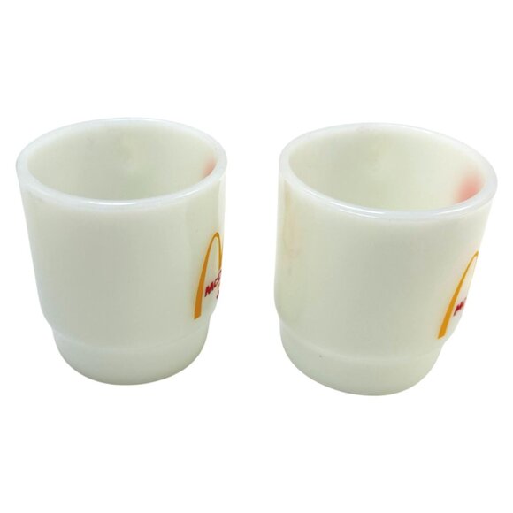 McDonalds Canada Mug Anchor Hocking Fire-King  Lot 2 Rare Without Good Morning - Picture 3 of 10